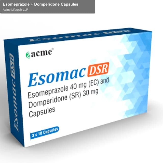 Acme Lifetech LLP sell "Esomeprazole + Domperidone Capsules"