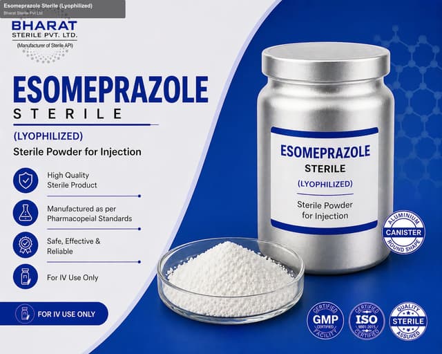 Bharat Sterile Pvt Ltd sell "Esomeprazole Sterile (Lyophilized)"
