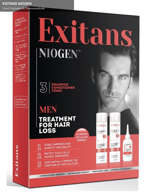 Crevil Cosmetics & Pharmaceuticals sell "EXITANS NIOGEN"