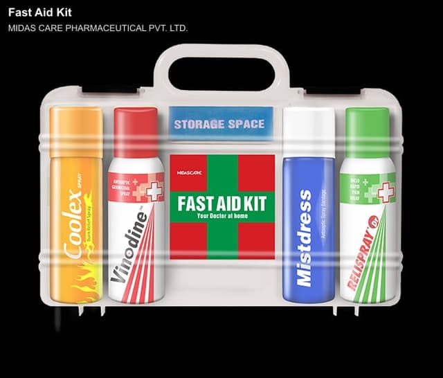 MIDAS CARE PHARMACEUTICAL PVT. LTD. sell "Fast Aid Kit"
