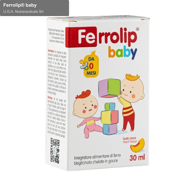 U.G.A. Nutraceuticals Srl sell "Ferrolip® baby"