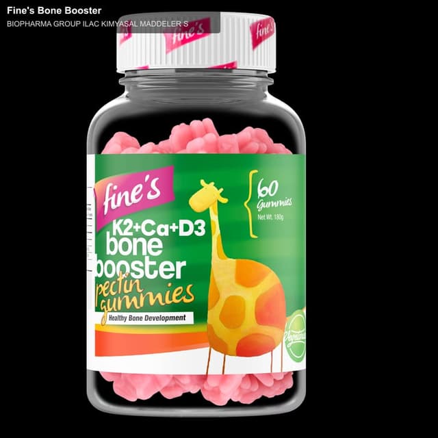 BIOPHARMA GROUP ILAC KIMYASAL MADDELER S sell "Fine's Bone Booster"