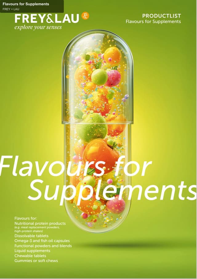 FREY + LAU sell "Flavours for Supplements"