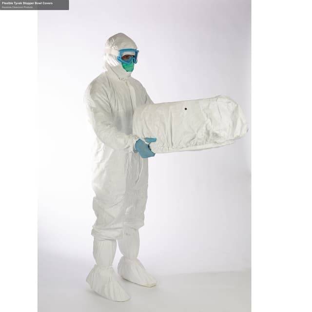 Keystone Cleanroom Products sell "Flexible Tyvek Stopper Bowl Covers"