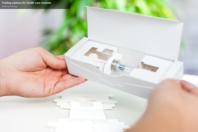 Edelmann Group sell "Folding cartons for health care markets"