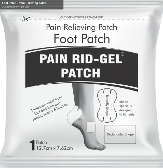 Dr. Sabharwal's Wound Care sell "Foot Patch - Pain Relieving patch"