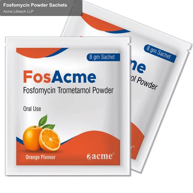 Acme Lifetech LLP sell "Fosfomycin Powder Sachets"