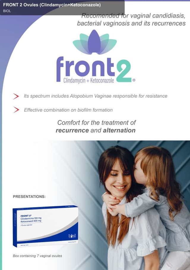 BIOL sell "FRONT 2 Ovules (Clindamycin+Ketoconazole)"