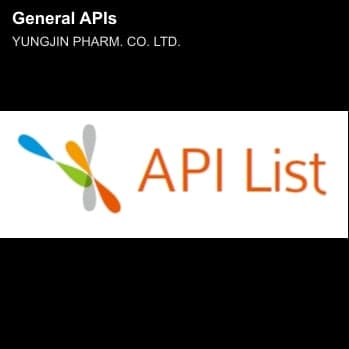 YUNGJIN PHARM. CO. LTD. sell "General APIs"