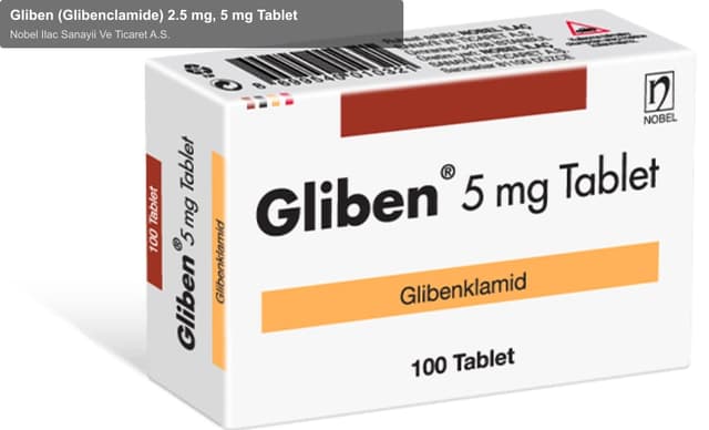 Nobel Ilac Sanayii Ve Ticaret A.S. sell "Gliben (Glibenclamide) 2.5 mg, 5 mg Tablet"