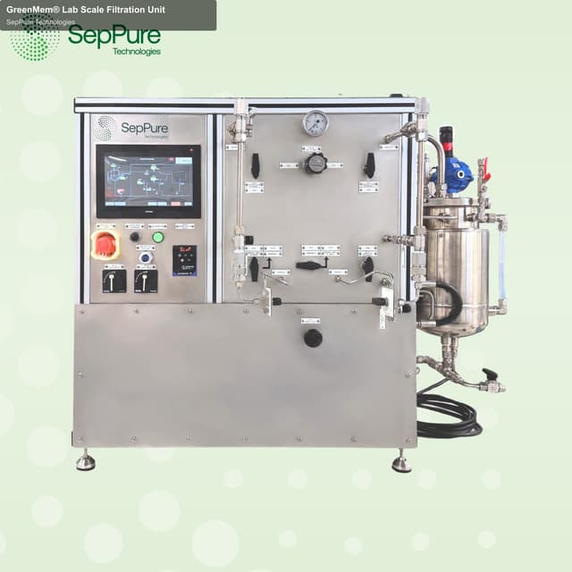 SepPure Technologies sell "GreenMem® Lab Scale Filtration Unit"