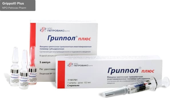 NPO Petrovax Pharm sell "Grippol® Plus"
