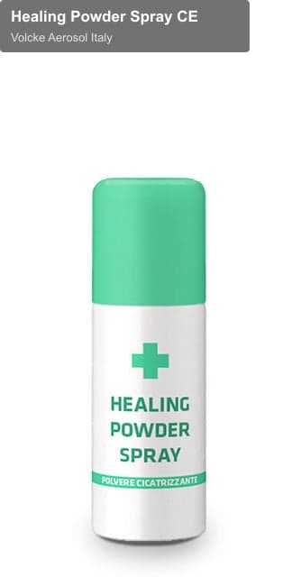 Volcke Aerosol Italy sell "Healing Powder Spray CE"