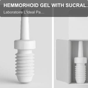 Laboratoire L'Ideal Parisien sell "HEMMORHOID GEL WITH SUCRALPHATE - MDR CERTIFIED."