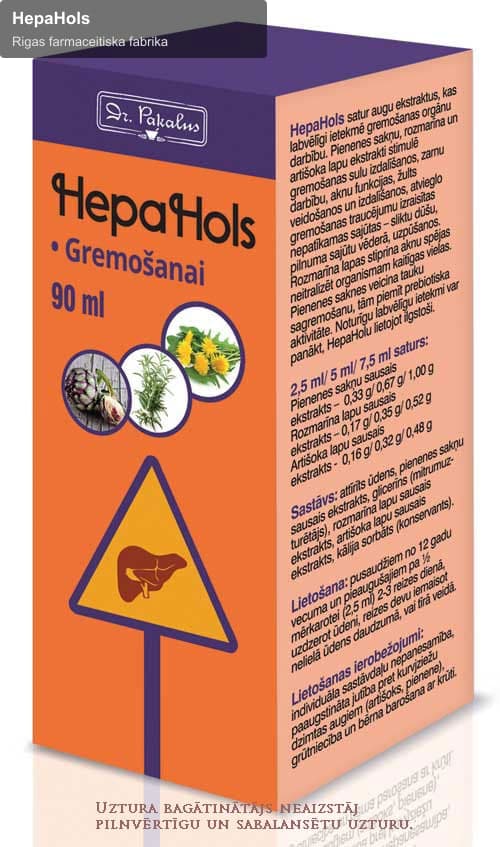 Rigas farmaceitiska fabrika sell "HepaHols"