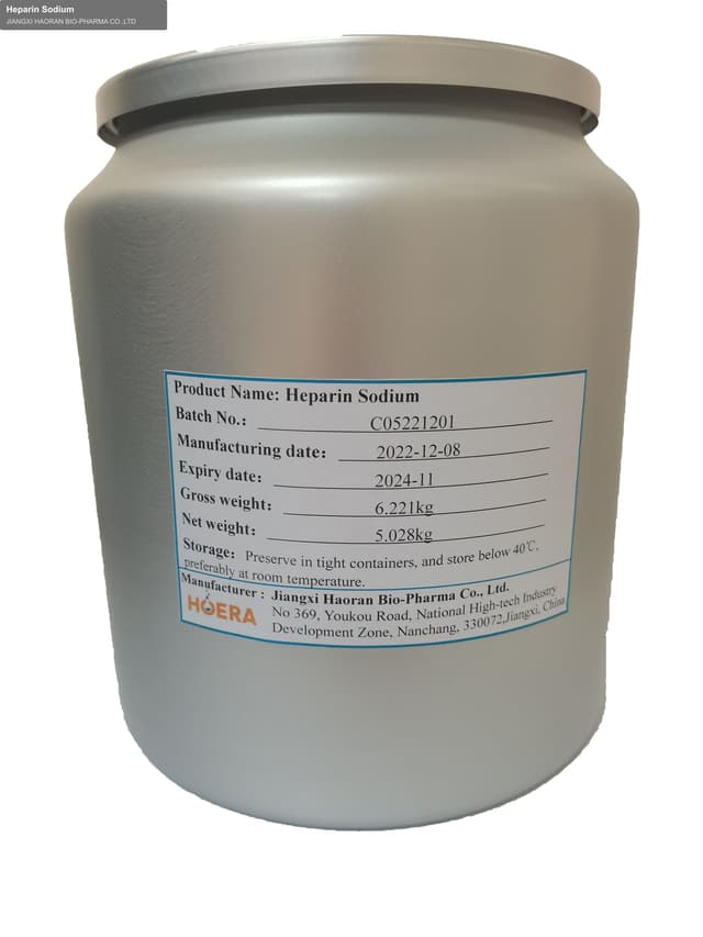 JIANGXI HAORAN BIO-PHARMA CO.,LTD sell "Heparin Sodium"