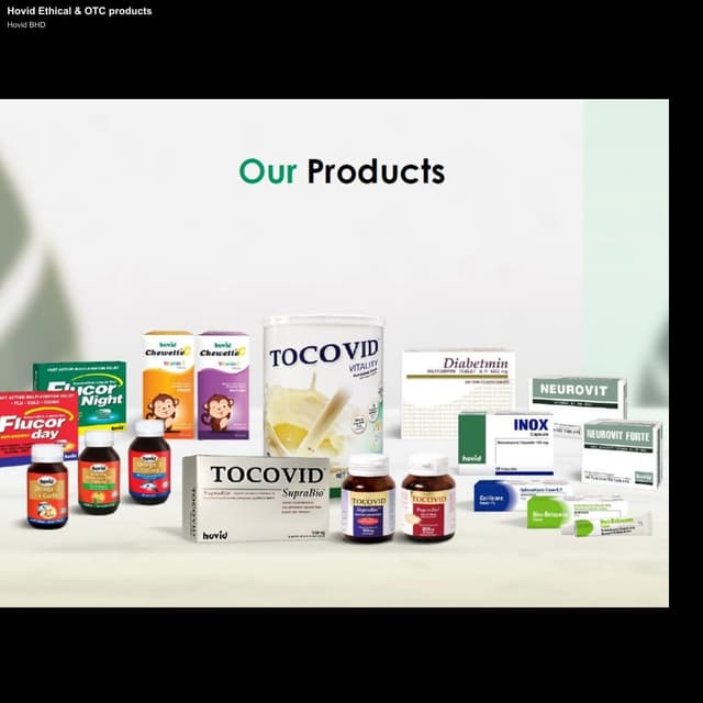 Hovid BHD sell "Hovid Ethical & OTC products"