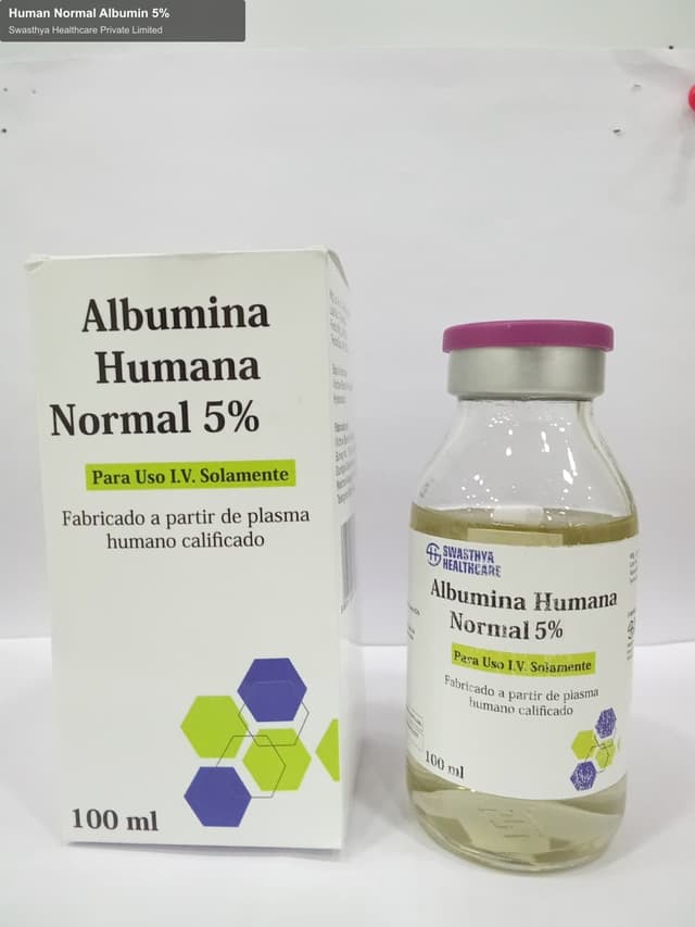 Swasthya Healthcare Private Limited sell "Human Normal Albumin 5%"