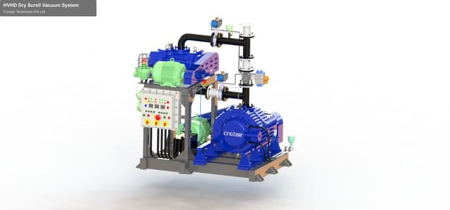 Crozair Technicea Pvt Ltd sell "HVHD Dry Scroll Vacuum System"
