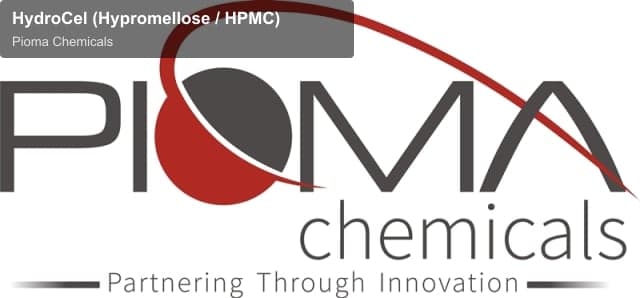 Pioma Chemicals sell "HydroCel (Hypromellose / HPMC)"