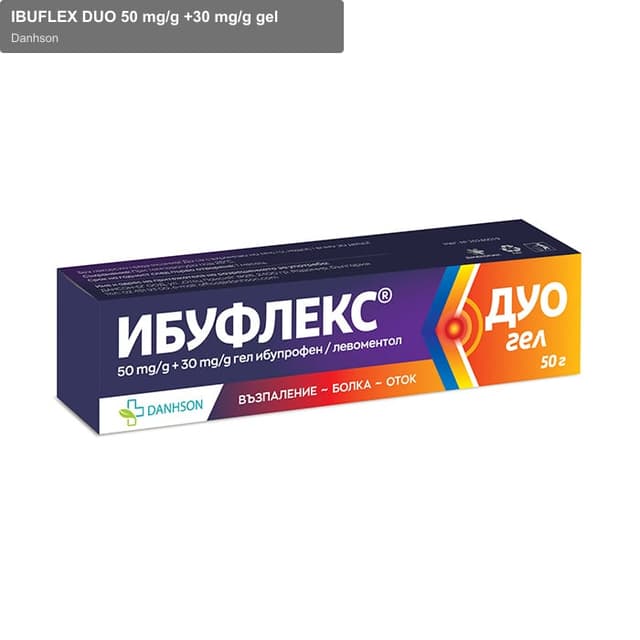 Danhson sell "IBUFLEX DUO 50 mg/g +30 mg/g gel"