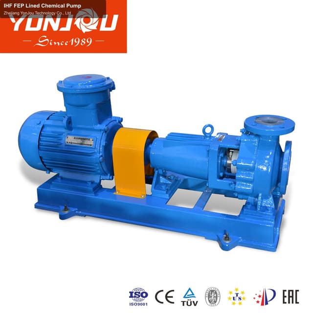 Zhejiang YonJou Technology Co., Ltd sell "IHF FEP Lined Chemical Pump"
