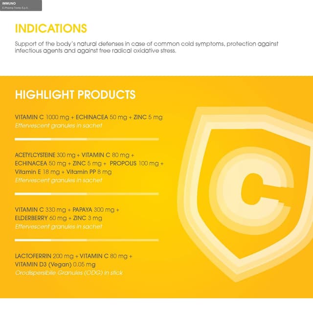 E-Pharma Trento S.p.A. sell "IMMUNO"