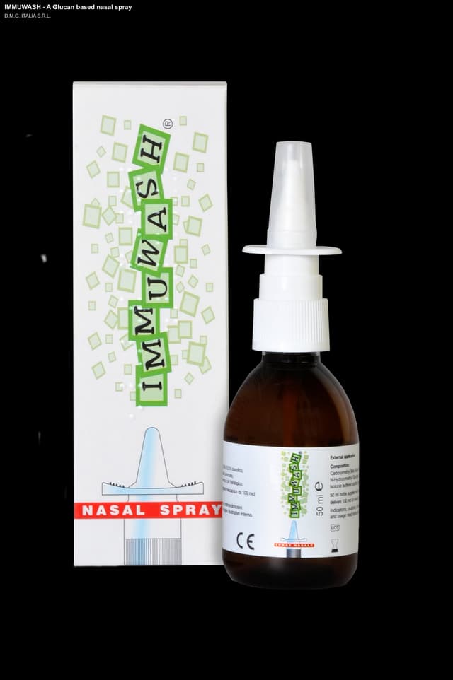 D.M.G. ITALIA S.R.L. sell "IMMUWASH - A Glucan based nasal spray"