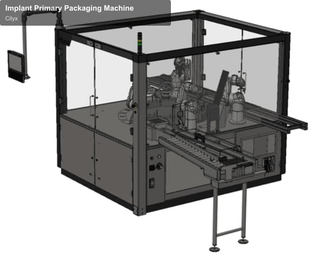 Cilyx sell "Implant Primary Packaging Machine"