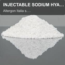 Altergon Italia s.r.l. sell "INJECTABLE SODIUM HYALURONATE BULK"