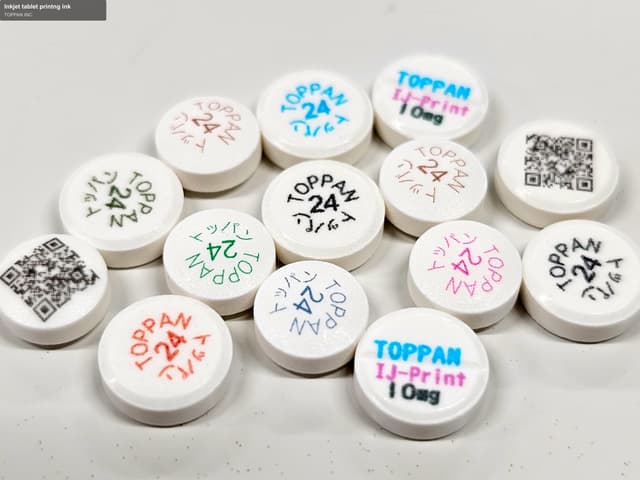 TOPPAN INC. sell "Inkjet tablet printng ink"