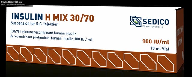 SEDICO Pharmaceutical Company sell "Insulin HMix 70/30 vial"