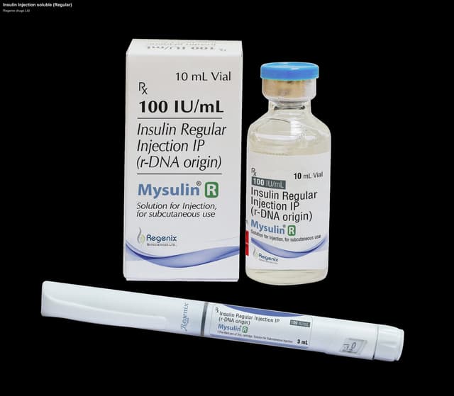 Regenix drugs Ltd sell "Insulin Injection soluble (Regular)"