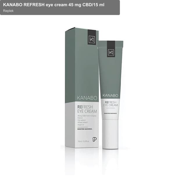Replek sell "KANABO REFRESH eye cream 45 mg CBD/15 ml"
