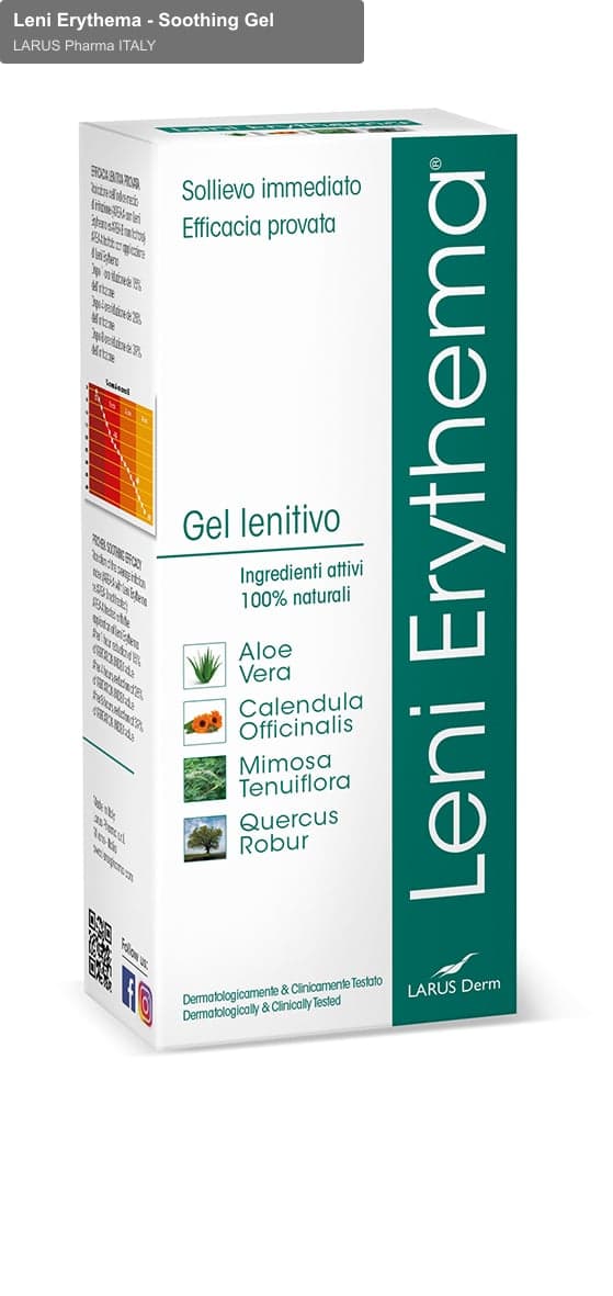 LARUS Pharma ITALY sell "Leni Erythema - Soothing Gel"