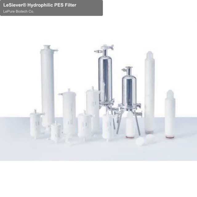 LePure Biotech Co. sell "LeSiever® Hydrophilic PES Filter"