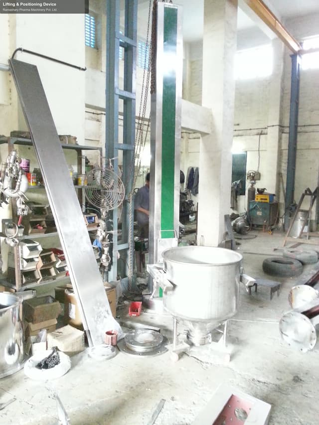 Ramashary Pharma Machinery Pvt. Ltd. sell "Lifting & Positioning Device"
