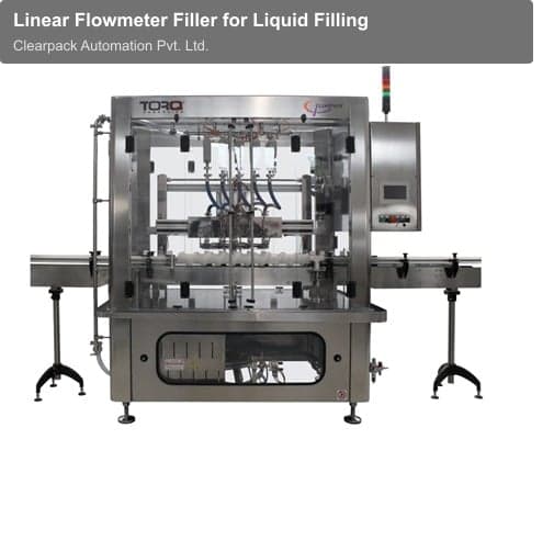 Clearpack Automation Pvt. Ltd. sell "Linear Flowmeter Filler for Liquid Filling"