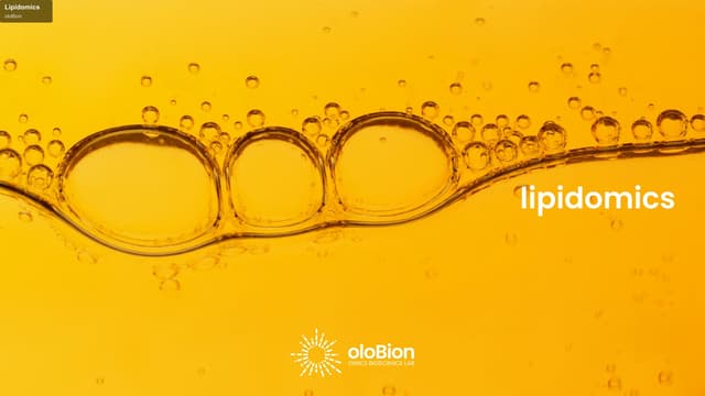 oloBion sell "Lipidomics"