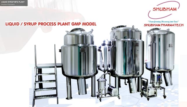Shubham Pharmatech sell "LIQUID SYRUP MFG PLANT"