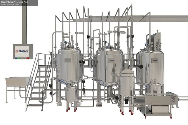 Propack Technologies Pvt Ltd sell "Liquid / Syrup Processing Plant"