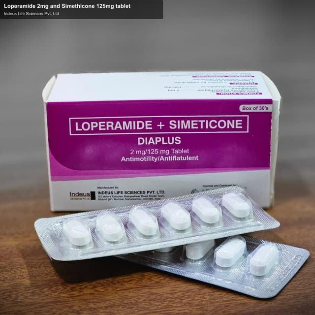 Indeus Life Sciences Pvt. Ltd sell "Loperamide 2mg and Simethicone 125mg tablet"