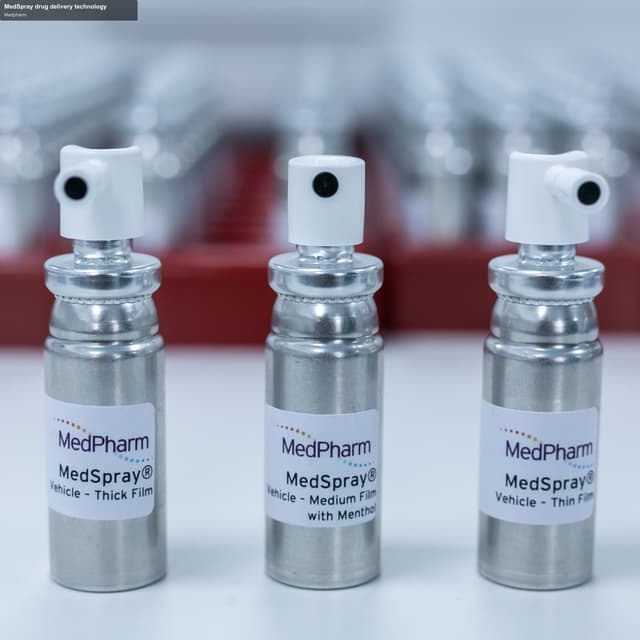 Medpharm sell "MedSpray drug delivery technology"