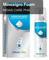 MIDAS CARE PHARMACEUTICAL PVT. LTD. sell "Minoxigro Foam"