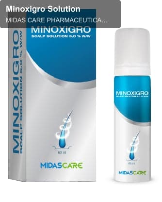 MIDAS CARE PHARMACEUTICAL PVT. LTD. sell "Minoxigro Solution"