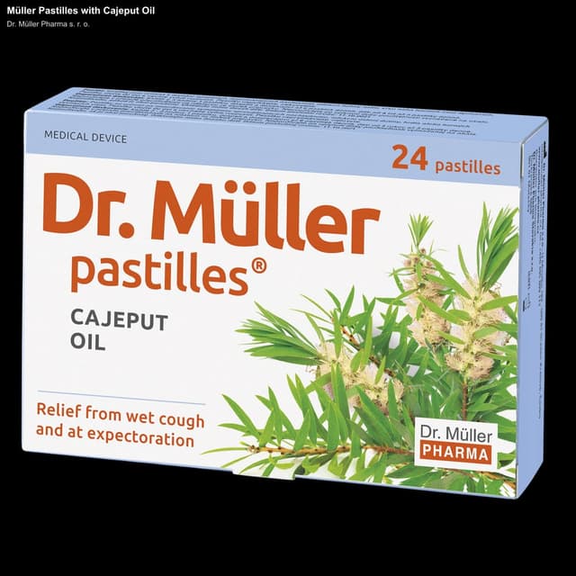 Dr. Müller Pharma s. r. o. sell "Müller Pastilles with Cajeput Oil"