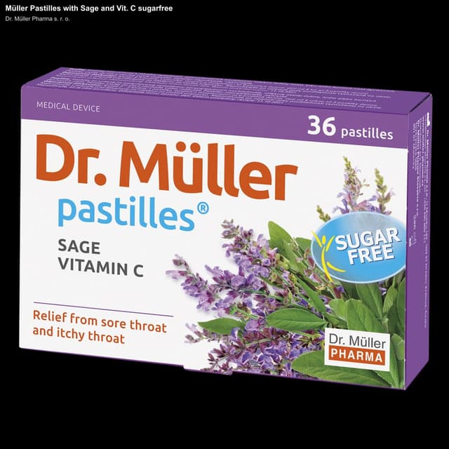 Dr. Müller Pharma s. r. o. sell "Müller Pastilles with Sage and Vit. C sugarfree"