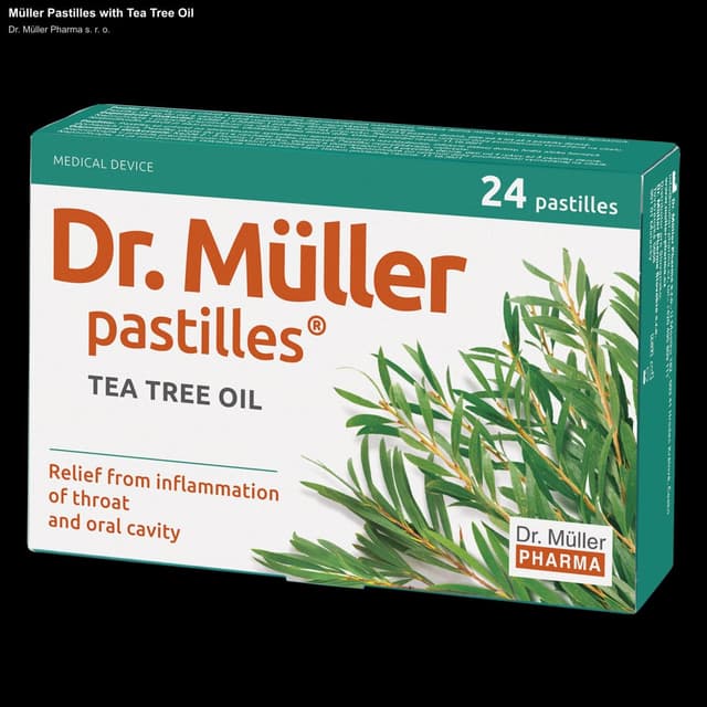 Dr. Müller Pharma s. r. o. sell "Müller Pastilles with Tea Tree Oil"