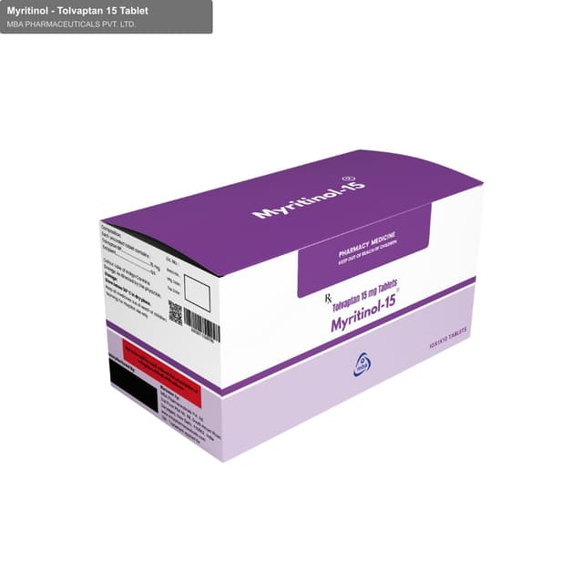 MBA PHARMACEUTICALS PVT. LTD. sell "Myritinol - Tolvaptan 15 Tablet"