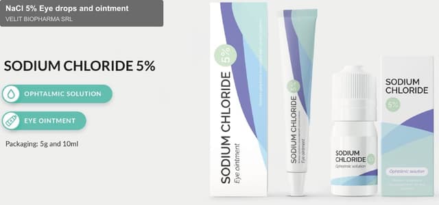 VELIT BIOPHARMA SRL sell "NaCl 5% Eye drops and ointment"